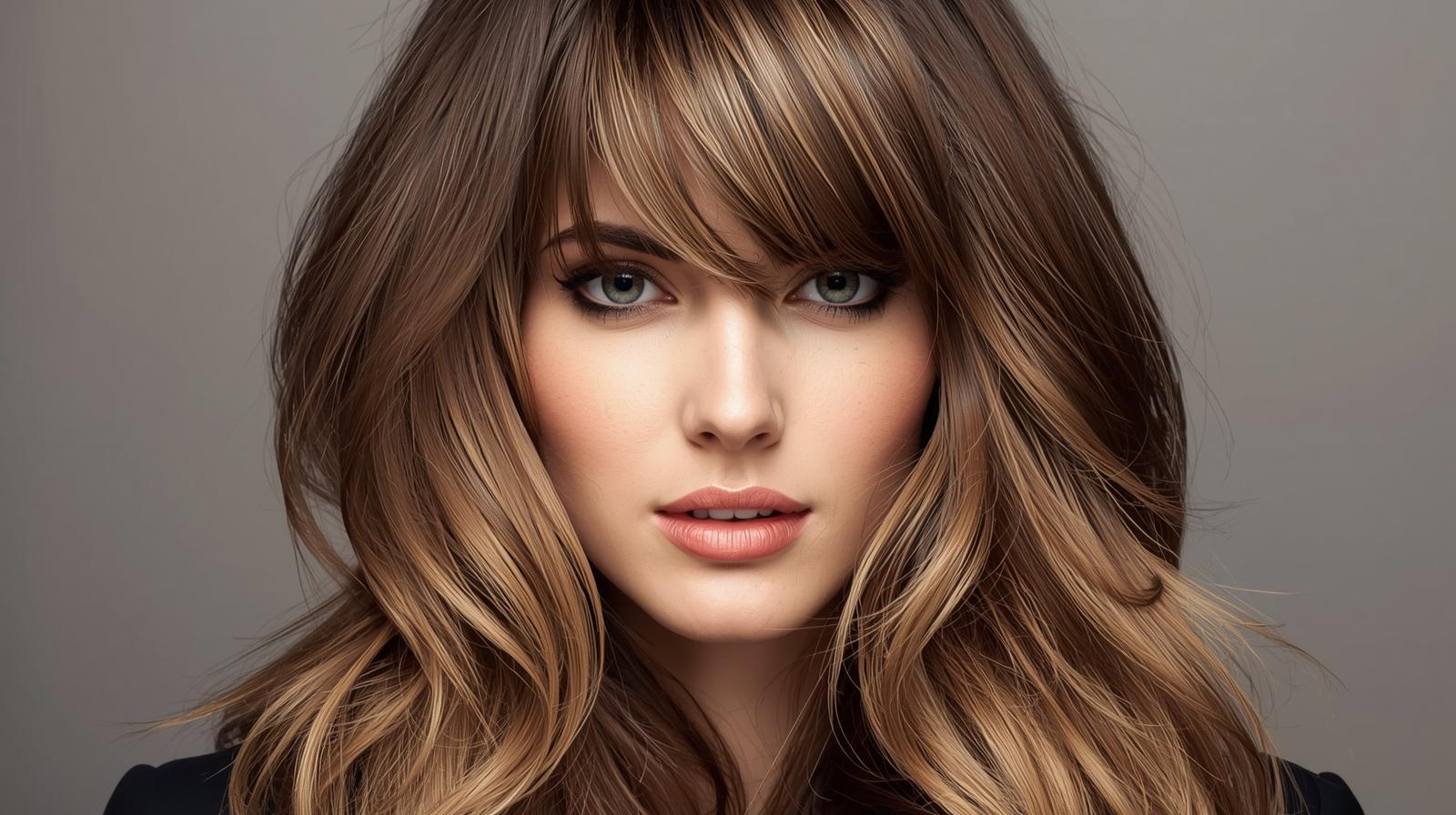 Long layered hairstyles Mantanien long layered hair with bangs