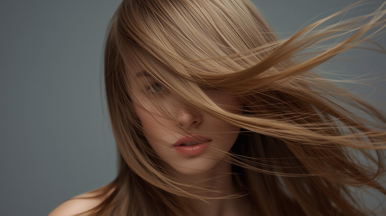 Straight Hair in Layers for Enhanced Volume & Movement