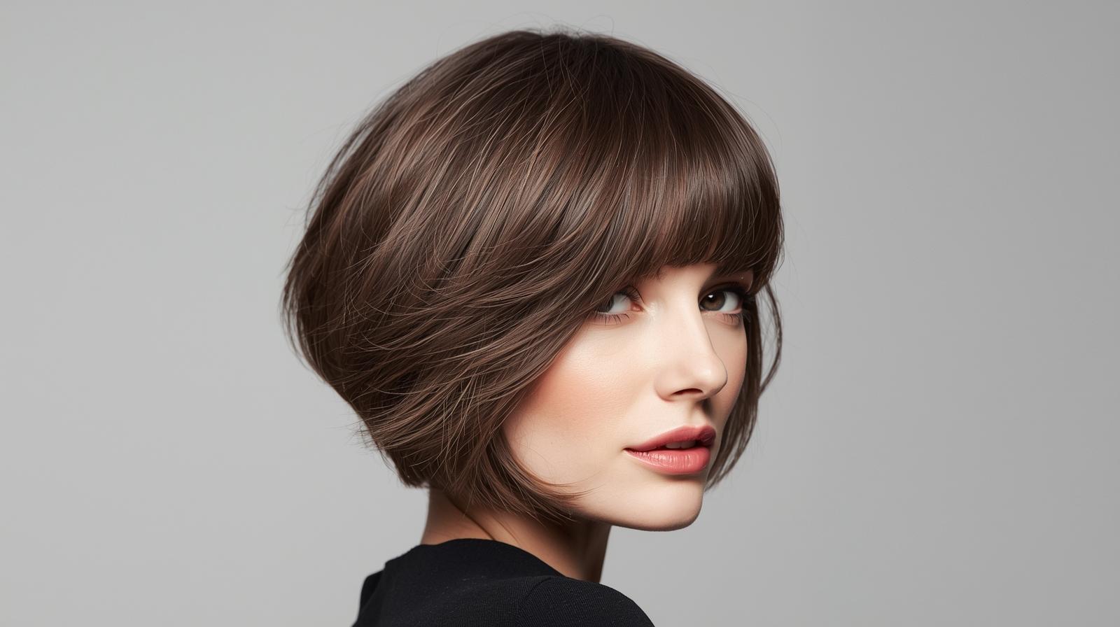 Style Short Layers With Bangs