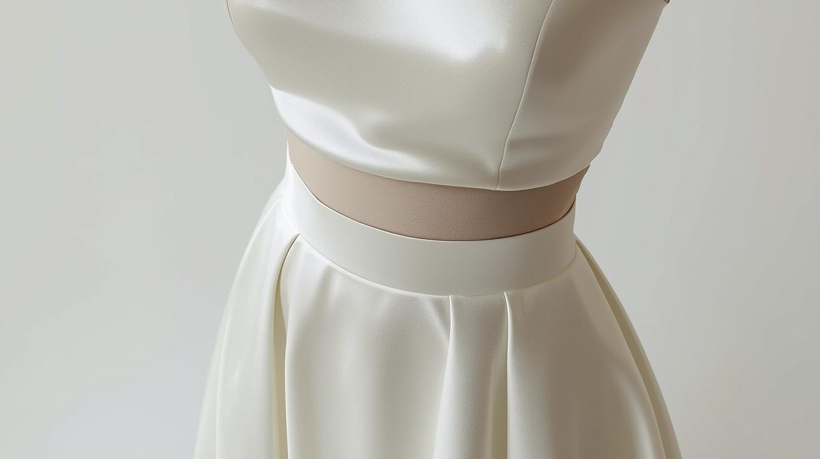 Two-Piece Wedding Dress stretched & Rounded Sets