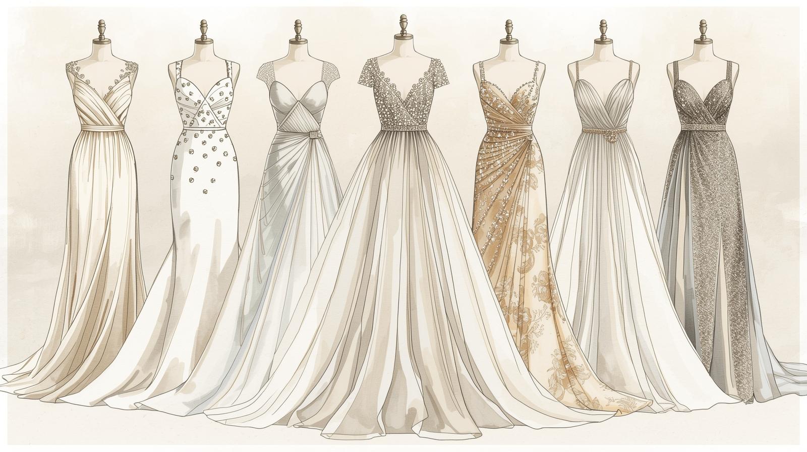 Wedding Dresses and Evening Dresses for guests fineness