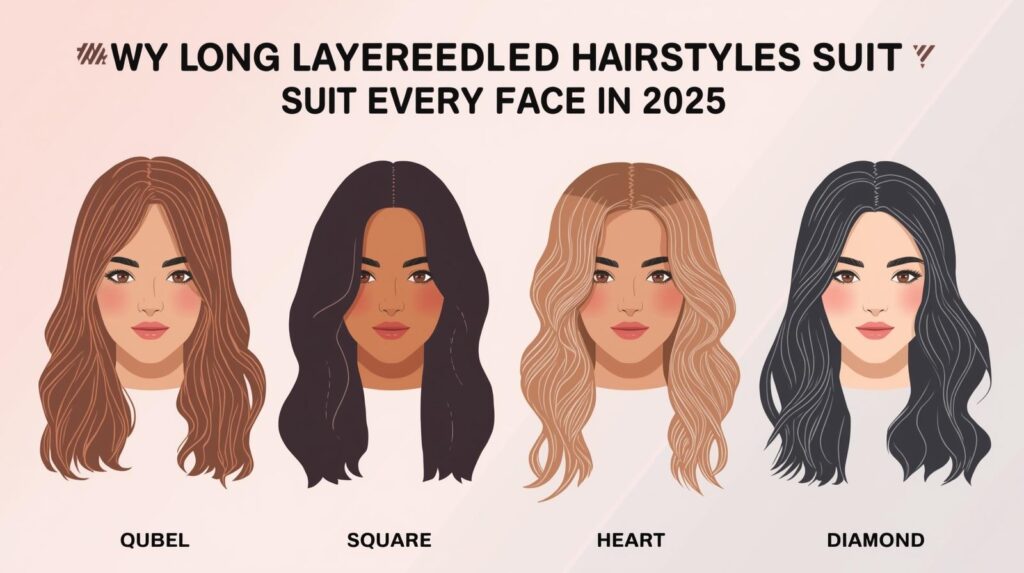Why Long Layered Hairstyles Suit Every Face Shape in 2025