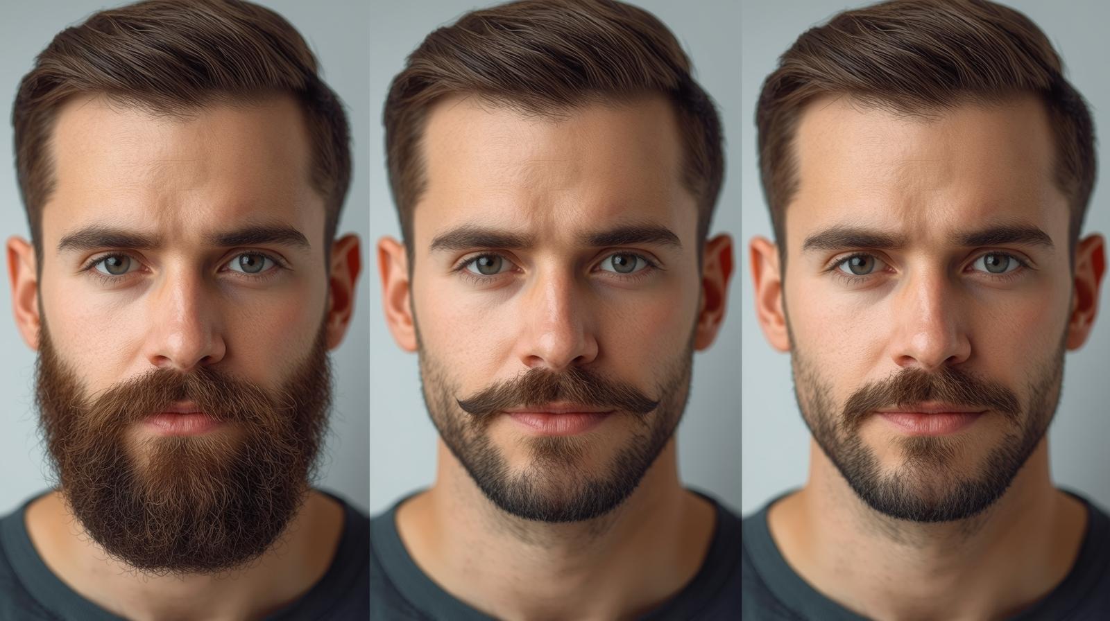 Beard vs Mustache vs Goatee Face Shape Fit