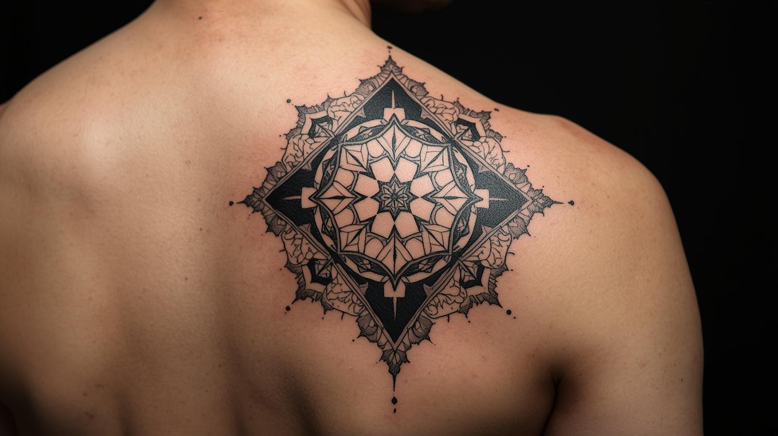 geometric tattoos for the back of the arm