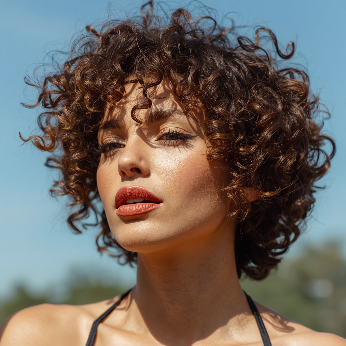 Short Curly Hair for Thin Hair Volume